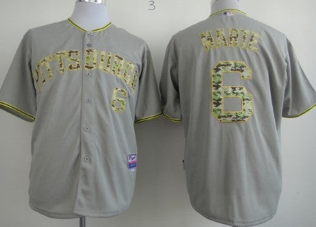 Starling Marte Pittsburgh Pirates gray Camo jersey