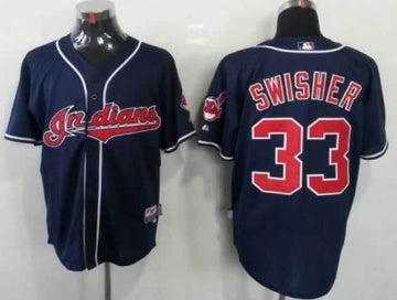 Nick Swisher Cleveland Guardians navy jersey