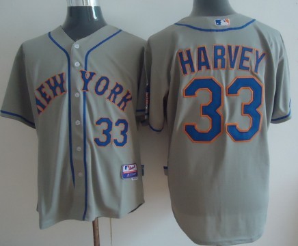 Matt Harvey New York Mets gray jersey