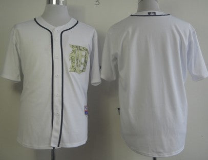 Custom Detroit Tigers white Camo jersey