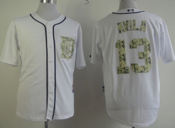 Alex Avila Detroit Tigers white Camo jersey