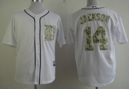 Austin Jackson Detroit Tigers white Camo jersey