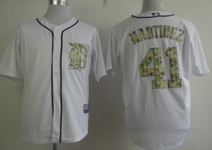 Victor Martinez Detroit Tigers white Camo jersey
