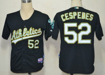 Yoenis Cespedes Oakland Athletics black jersey