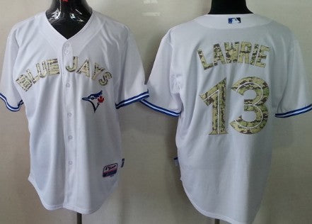 Brett Lawrie Toronto Blue Jays white Camo jersey
