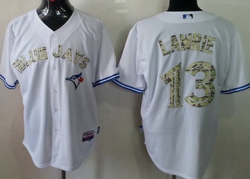 Brett Lawrie Toronto Blue Jays white Camo jersey