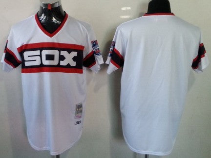 Custom Chicago White Sox white Throwback jersey
