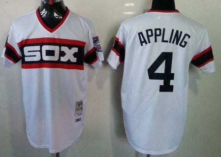 Luke Appling Chicago White Sox white Throwback jersey
