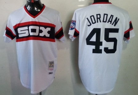 Michael Jordan Chicago White Sox white Throwback jersey