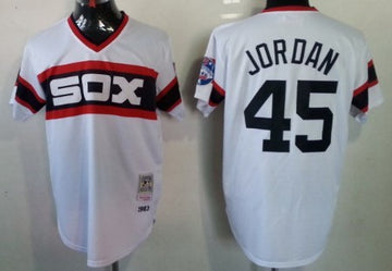 Michael Jordan Chicago White Sox white Throwback jersey