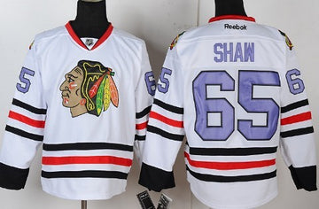 Andrew Shaw Chicago Blackhawks white jersey