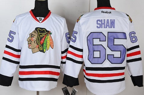 Andrew Shaw Chicago Blackhawks white jersey