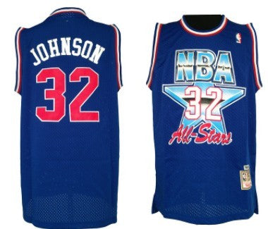 NBA All-Star blue Throwback jersey
