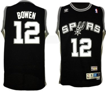 Bruce Bowen San Antonio Spurs black Throwback jersey