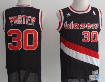 Terry Porter Portland Trail Blazers black Throwback jersey
