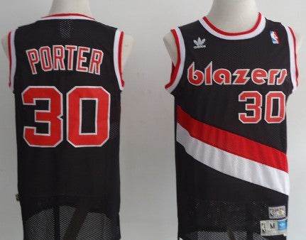 Terry Porter Portland Trail Blazers black Throwback jersey