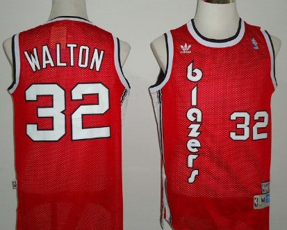 Bill Walton Portland Trail Blazers red Throwback jersey