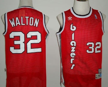 Bill Walton Portland Trail Blazers red Throwback jersey