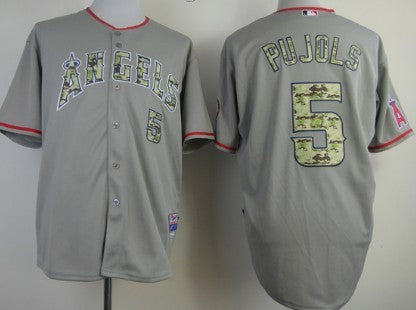 LA Los Angeles Angels gray Camo jersey