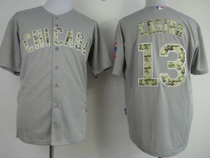 Starlin Castro Chicago Cubs gray Camo jersey