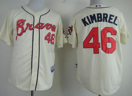 Craig Kimbrel Atlanta Braves cream jersey