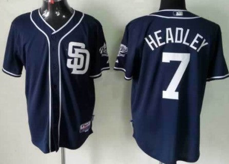 Chase Headley San Diego Padres navy jersey