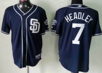 Chase Headley San Diego Padres navy jersey