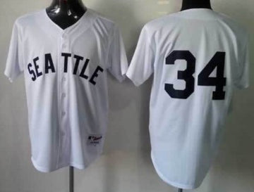 Felix Hernandez Seattle Mariners white jersey
