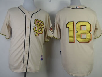 Matt Cain San Francisco Giants cream jersey