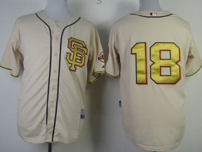 Matt Cain San Francisco Giants cream jersey