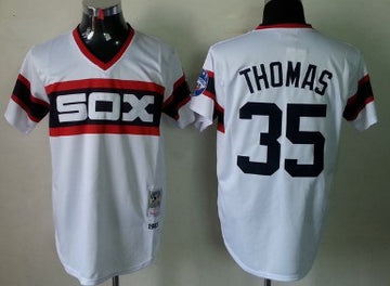 Frank Thomas Chicago White Sox white Throwback jersey