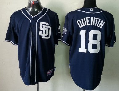 Carlos Quentin San Diego Padres navy jersey