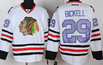 Bryan Bickell Chicago Blackhawks white jersey