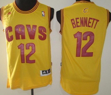 Anthony Bennett Revolution Cleveland Cavaliers yellow jersey