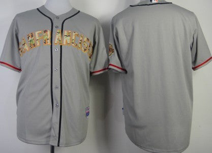 Custom San Francisco Giants gray Camo jersey