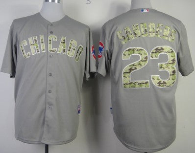 Ryne Sandberg Chicago Cubs gray Camo jersey