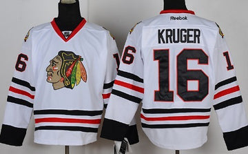 Marcus Kruger Chicago Blackhawks white jersey
