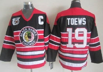 Jonathan Toews Chicago Blackhawks black Throwback jersey