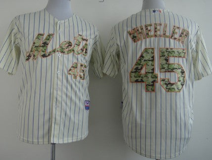 Zack Wheeler New York Mets cream Camo jersey