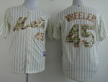 Zack Wheeler New York Mets cream Camo jersey