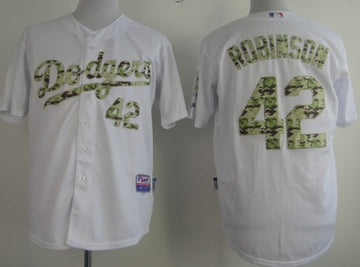 Jackie Robinson Los Angeles Dodgers white Camo jersey