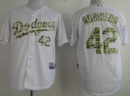 Jackie Robinson Los Angeles Dodgers white Camo jersey