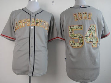 Sergio Romo San Francisco Giants gray Camo jersey