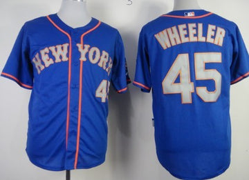 Zack Wheeler New York Mets blue jersey