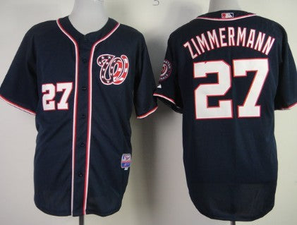 Jordan Zimmermann Washington Nationals navy jersey