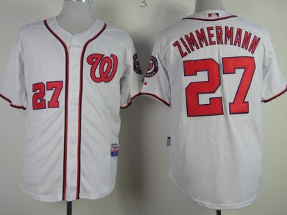 Jordan Zimmermann Washington Nationals white jersey