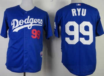 Hyun-Jin Ryu Los Angeles Dodgers blue jersey