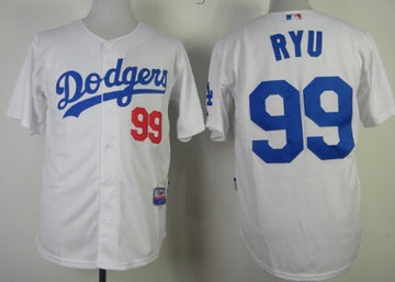 Hyun-Jin Ryu Los Angeles Dodgers white jersey