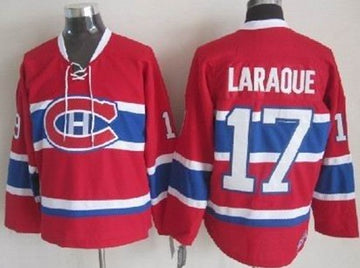 Georges Laraque Montreal Canadiens red Throwback jersey