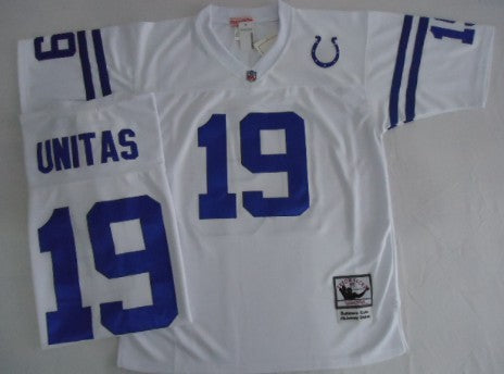 Johnny Unitas Indianapolis Colts white Throwback jersey